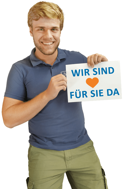 Wir sind für Sie da